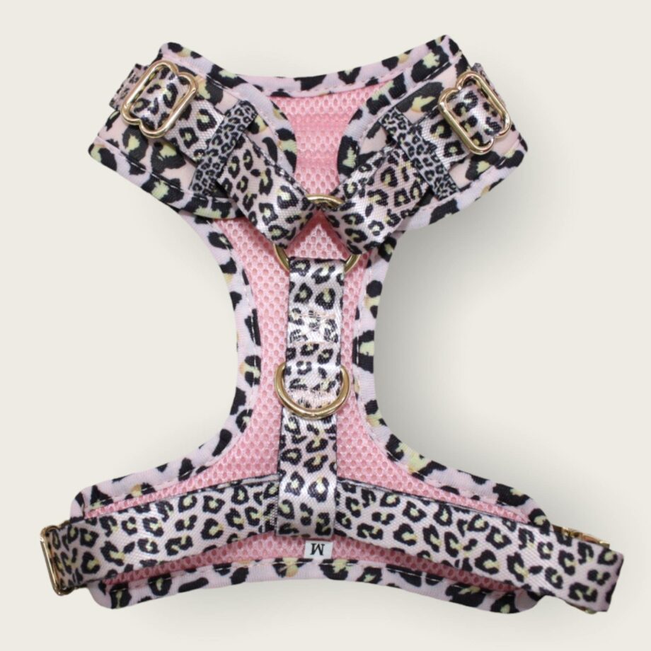 Lux Leopard Adjustable H Harness