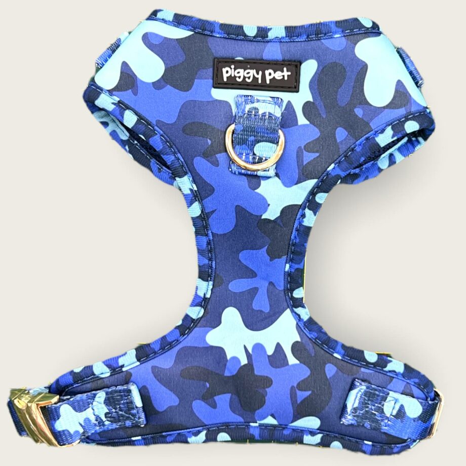 Pettorina ad H Regolabile Blue Camo