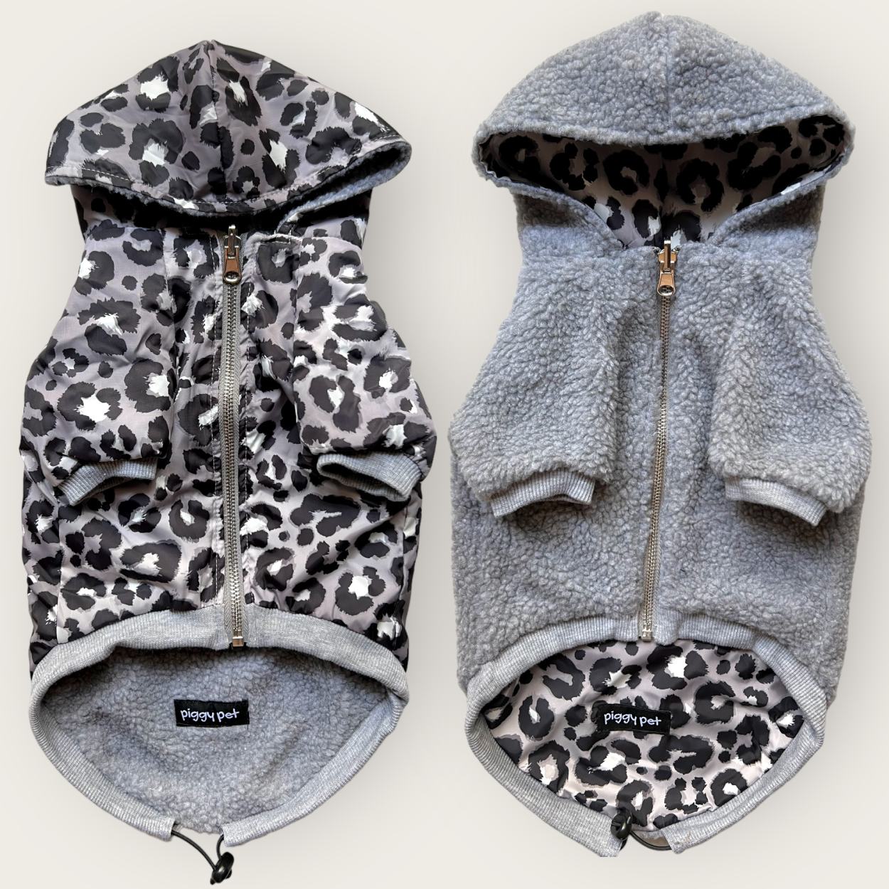 Cappottino Bomber Reversibile Silver Lux Leopard