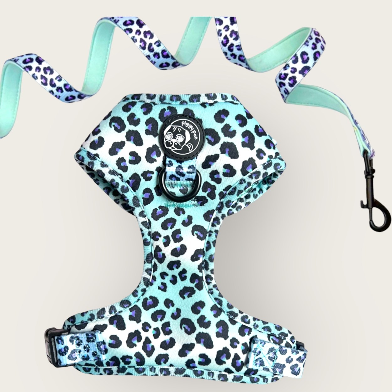 Set Pettorina ad H Regolabile e Guinzaglio Sky Leopard