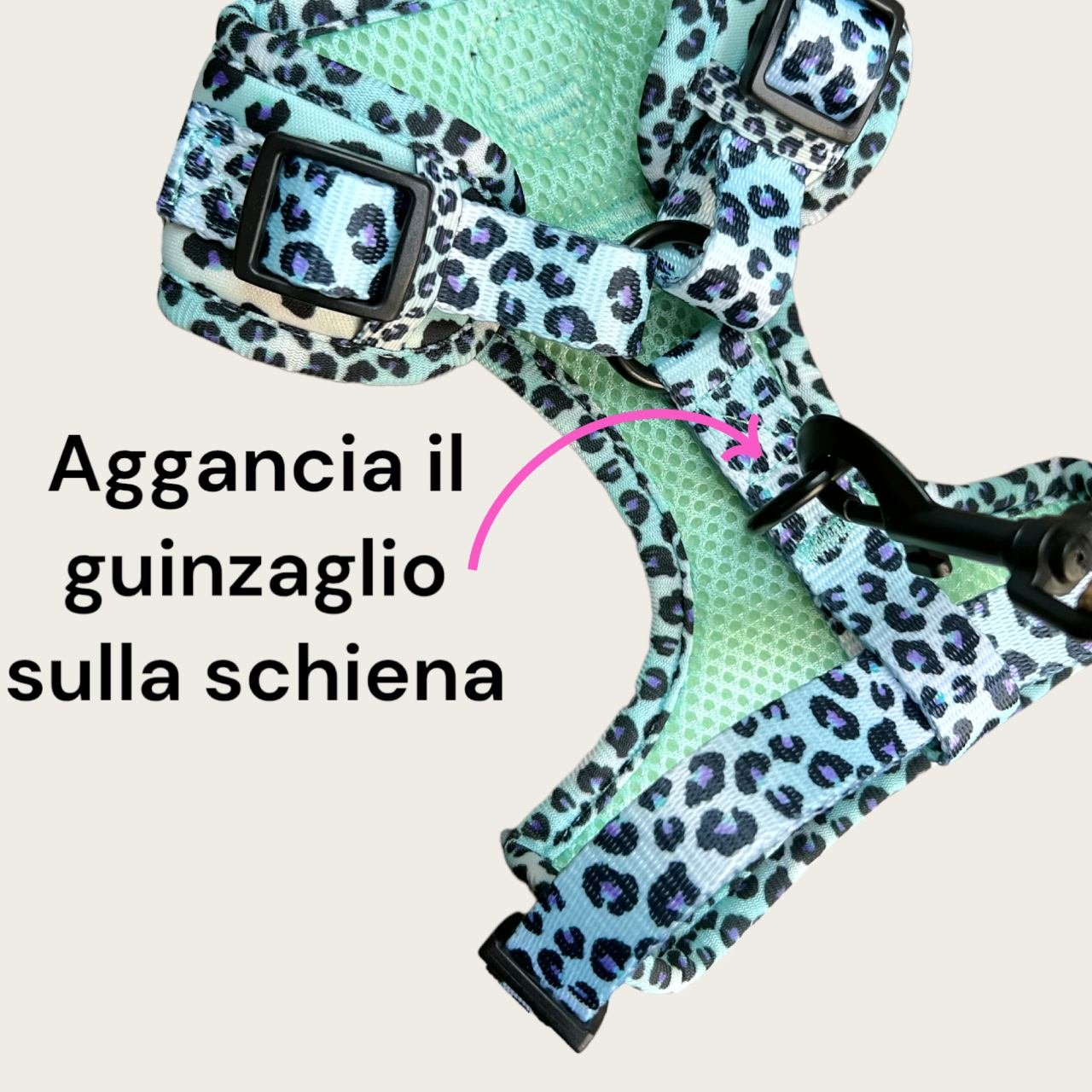 Pettorina ad H Regolabile Sky Leopard