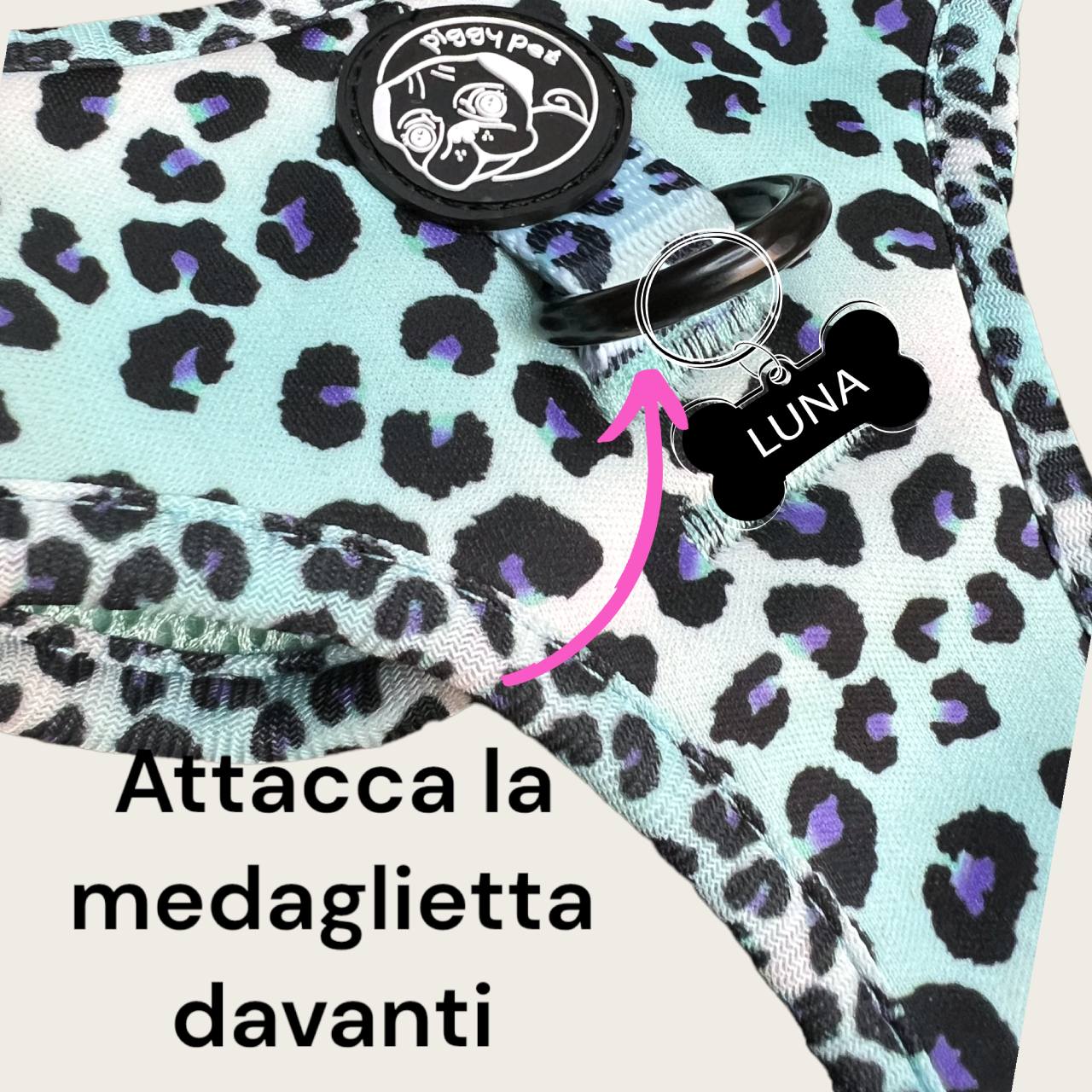 Pettorina ad H Regolabile Sky Leopard