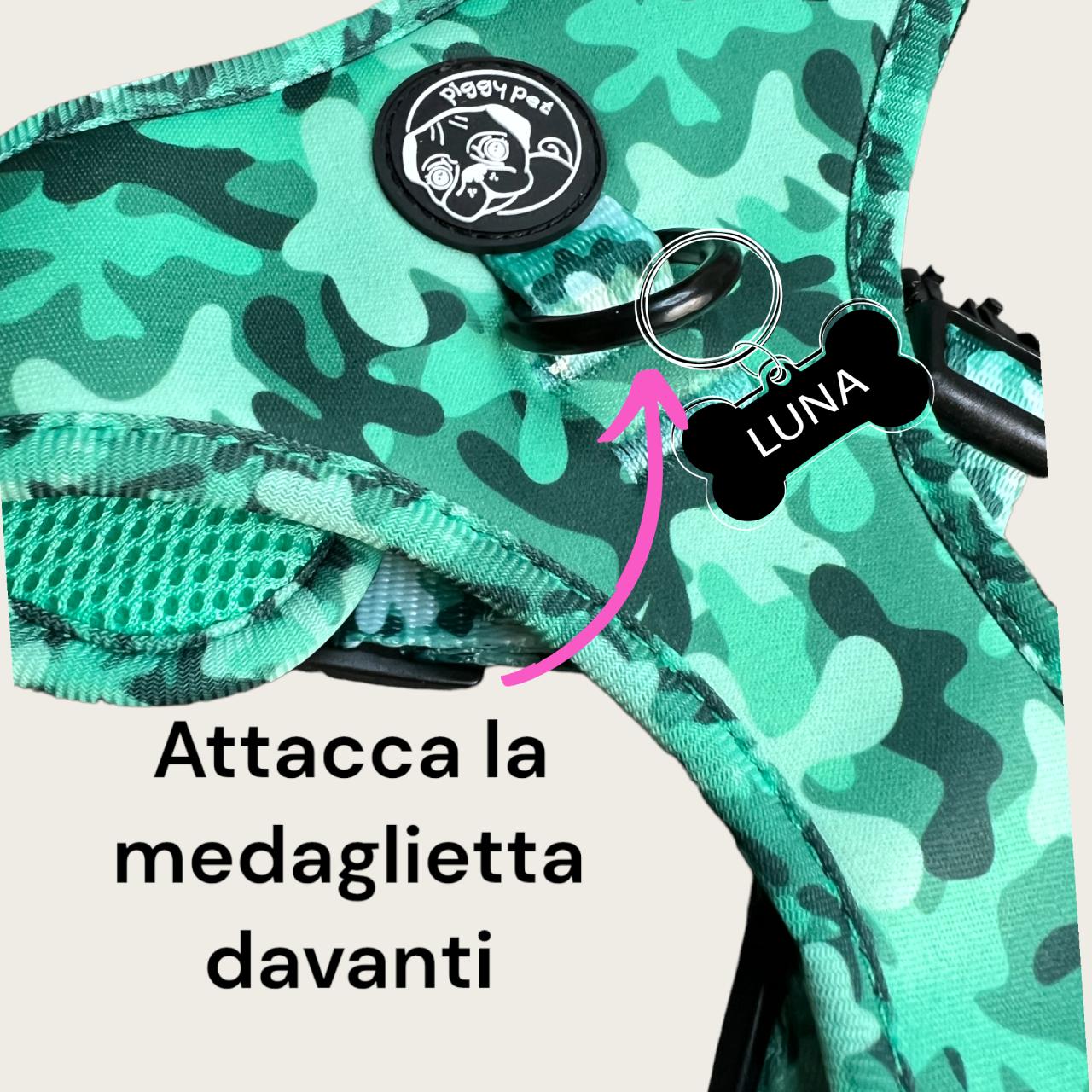 Pettorina ad H Regolabile Green Camo