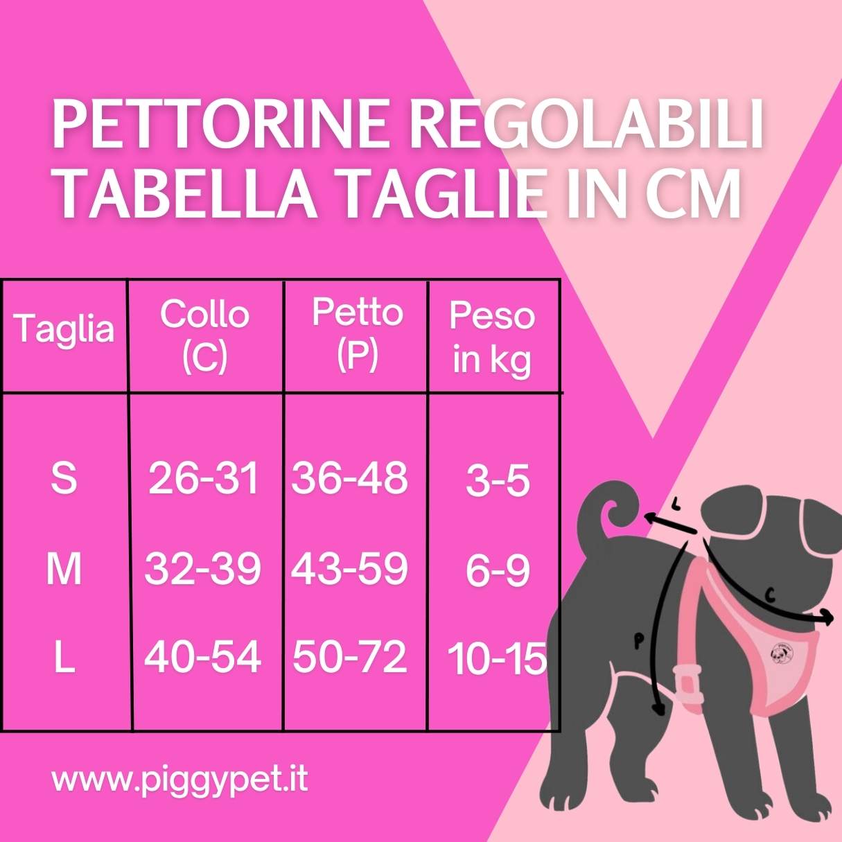 Set Pettorina ad H Regolabile e Guinzaglio Lollipop