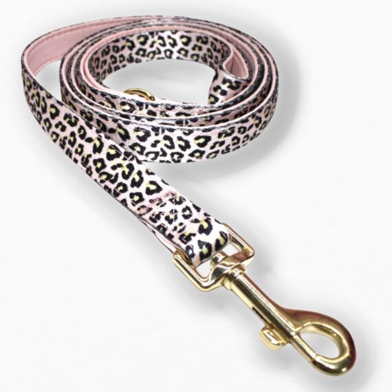 Set Pettorina ad H Regolabile e Guinzaglio Lux Leopard