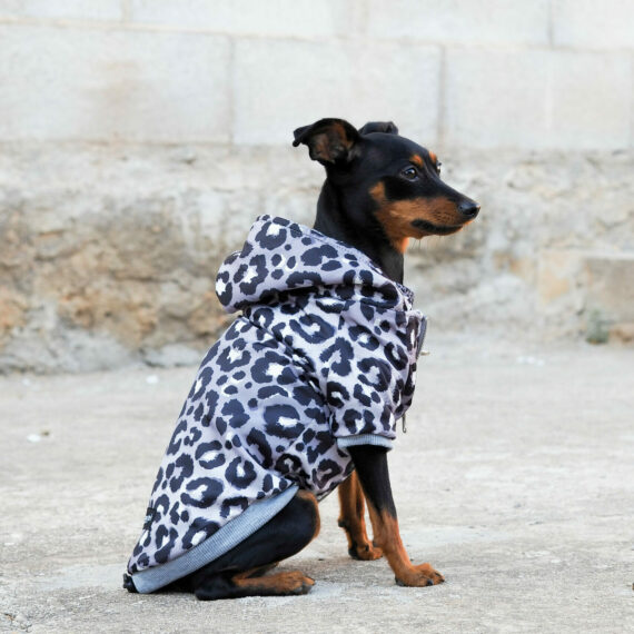Cappottino Bomber Reversibile Silver Lux Leopard