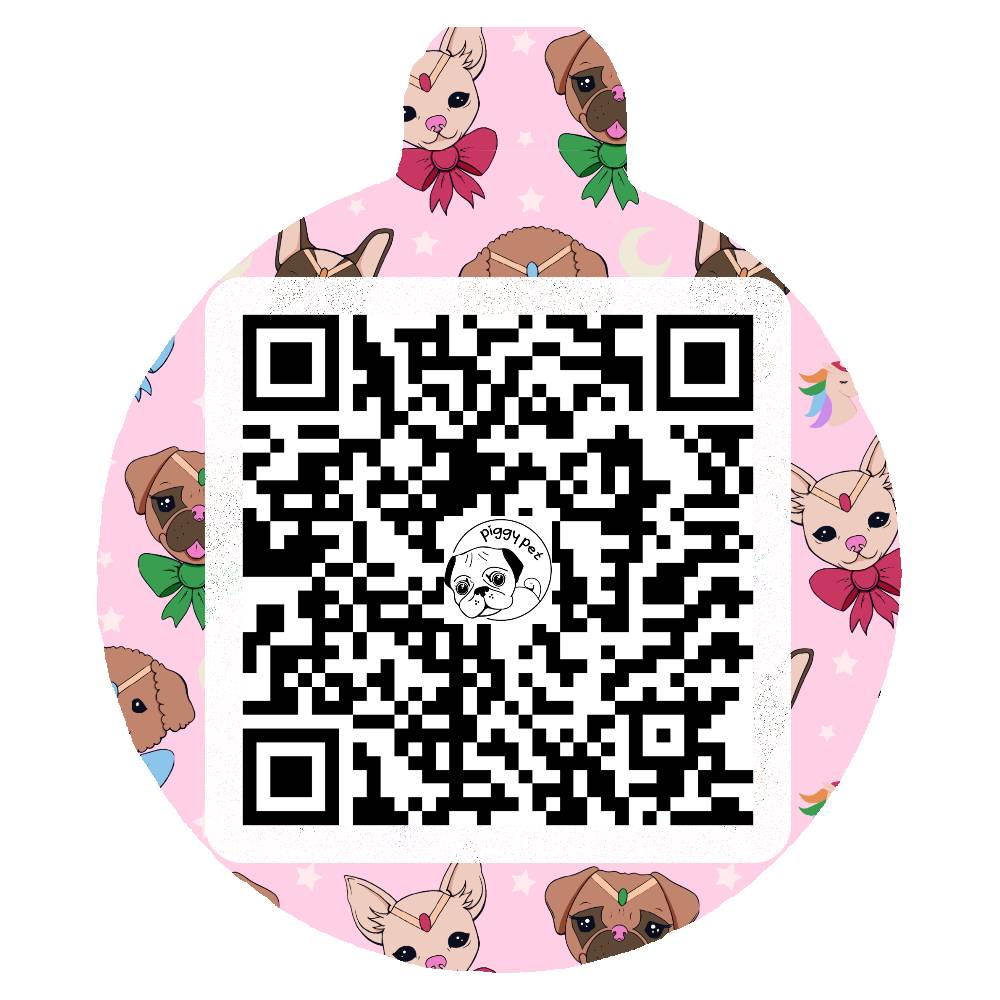 Medaglietta in alluminio Sailor Woof QR CODE