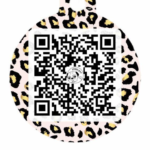 Medaglietta in alluminio Lux Leopard QR CODE