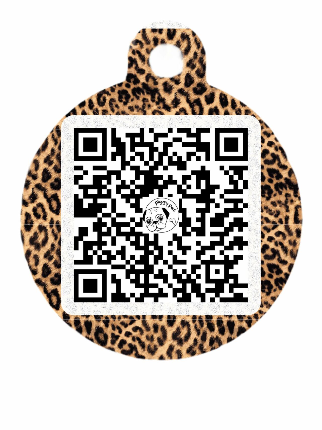 Medaglietta in alluminio Wild Leopard QR CODE