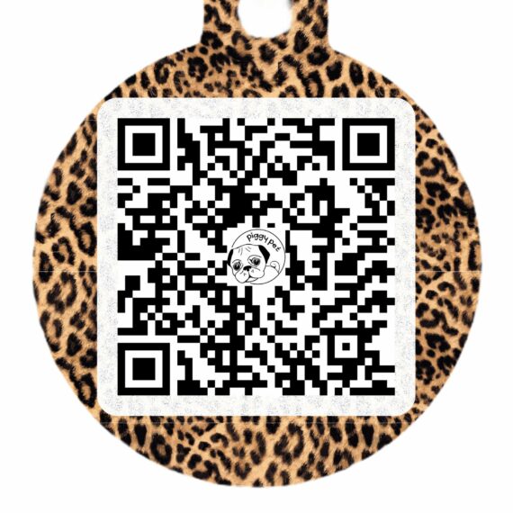 Medaglietta in alluminio Wild Leopard QR CODE