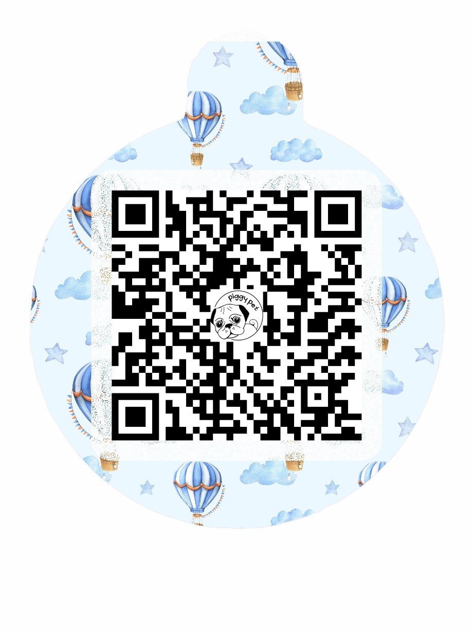 Medaglietta in alluminio Blue Dream QR CODE