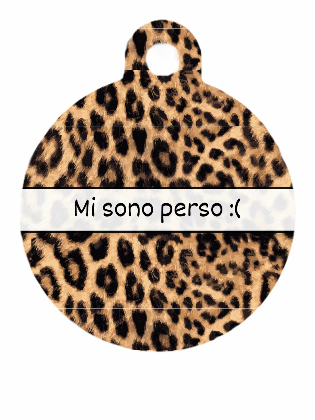 Medaglietta in alluminio Wild Leopard