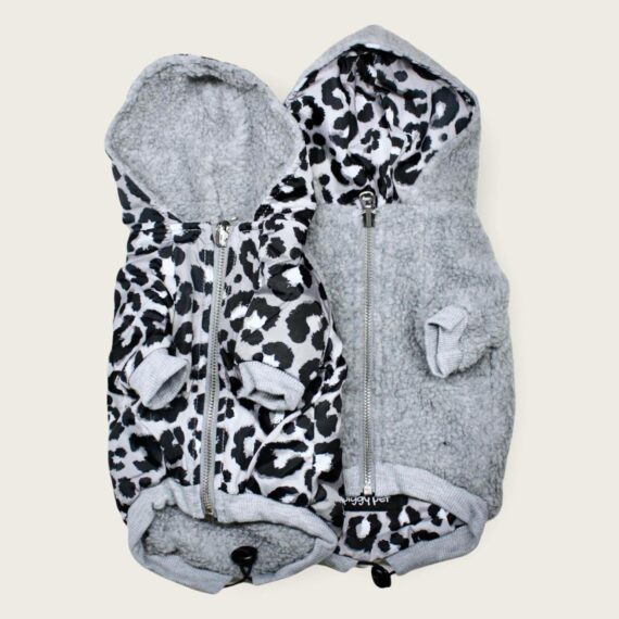 Cappottino Bomber Reversibile Silver Lux Leopard