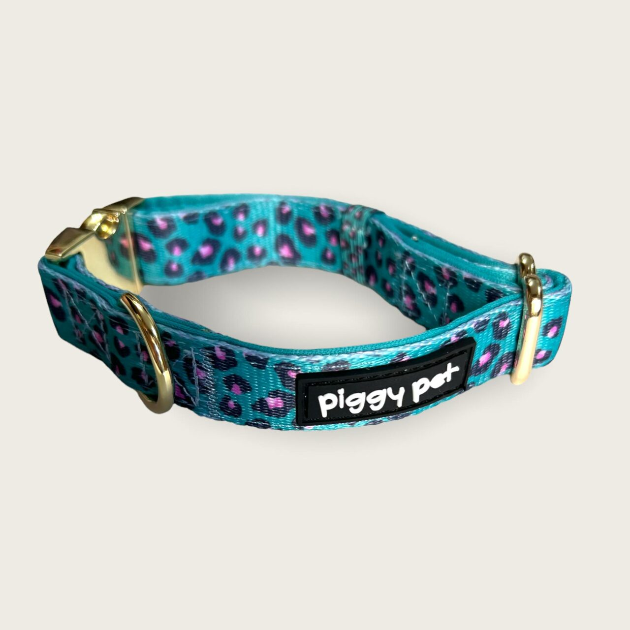 Set Collare e Guinzaglio Aqua Leopard