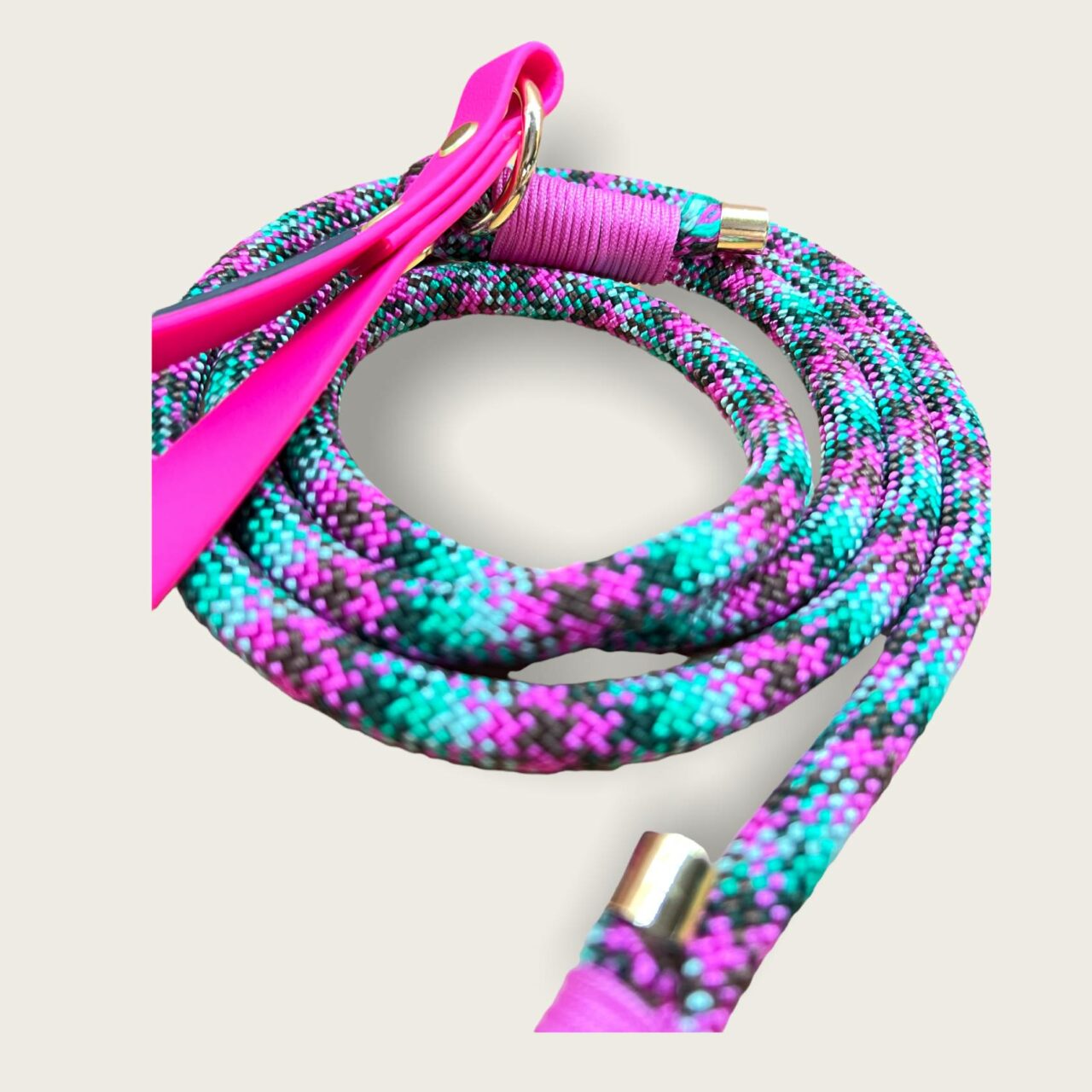 Guinzaglio in corda Aqua Pink