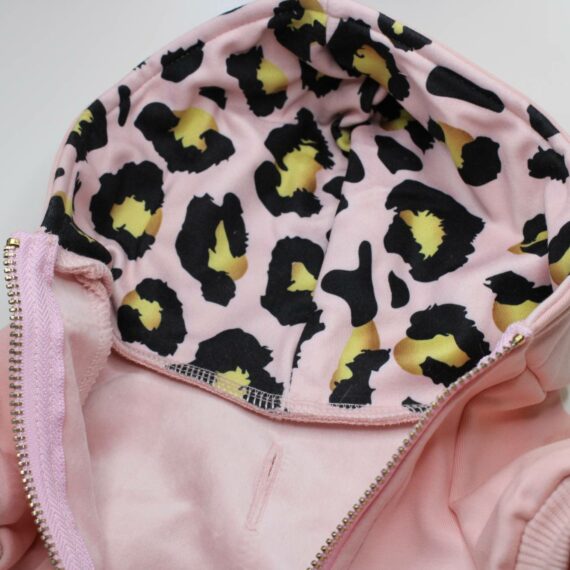 Felpa Lux Leopard con zip