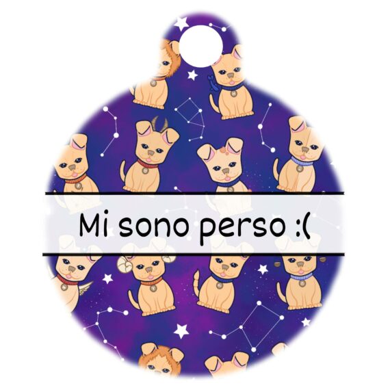 Medaglietta in alluminio Stars N' Pups