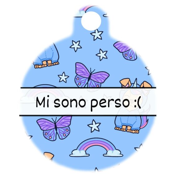Medaglietta in alluminio What the Unicorn