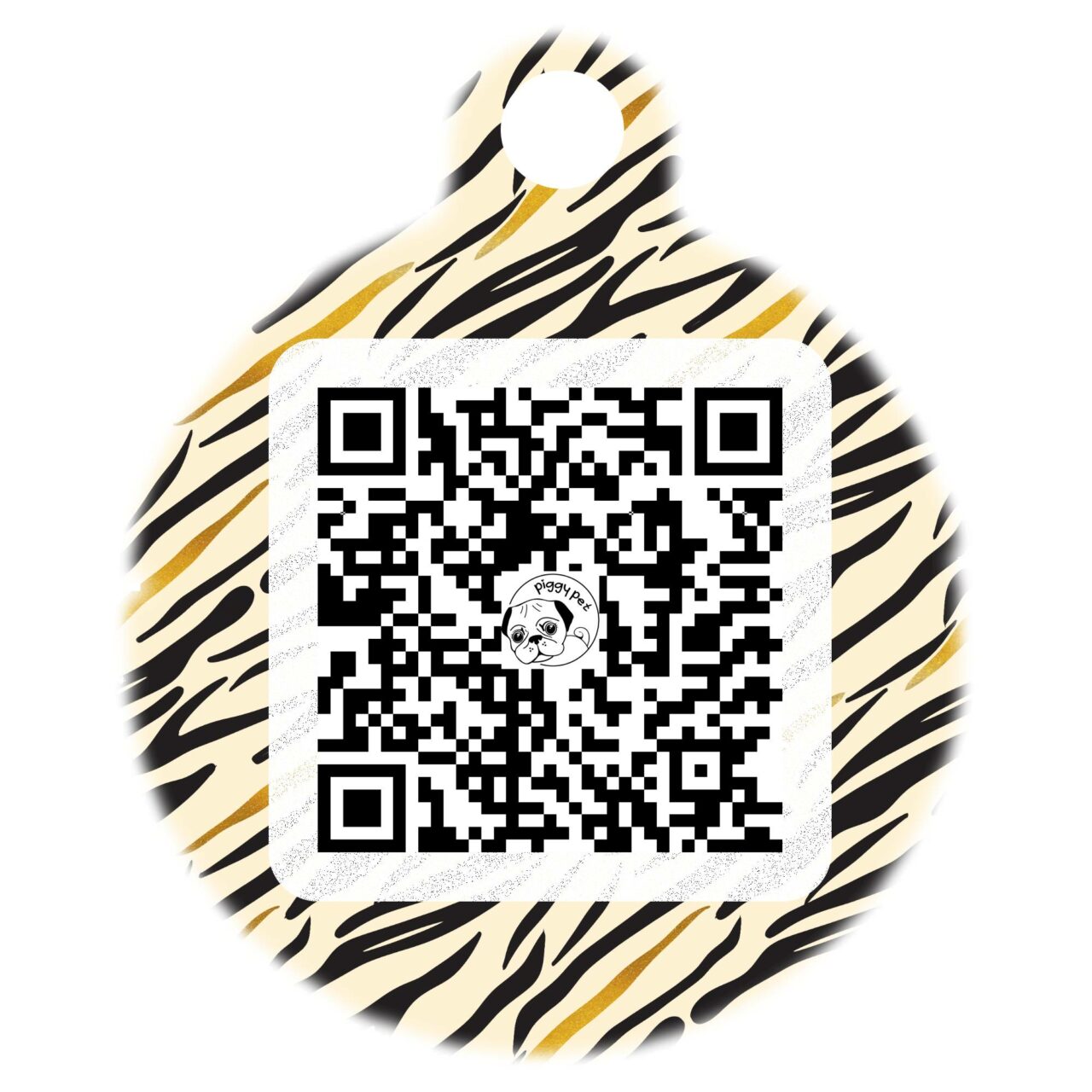 Medaglietta in alluminio Golden Z QR CODE