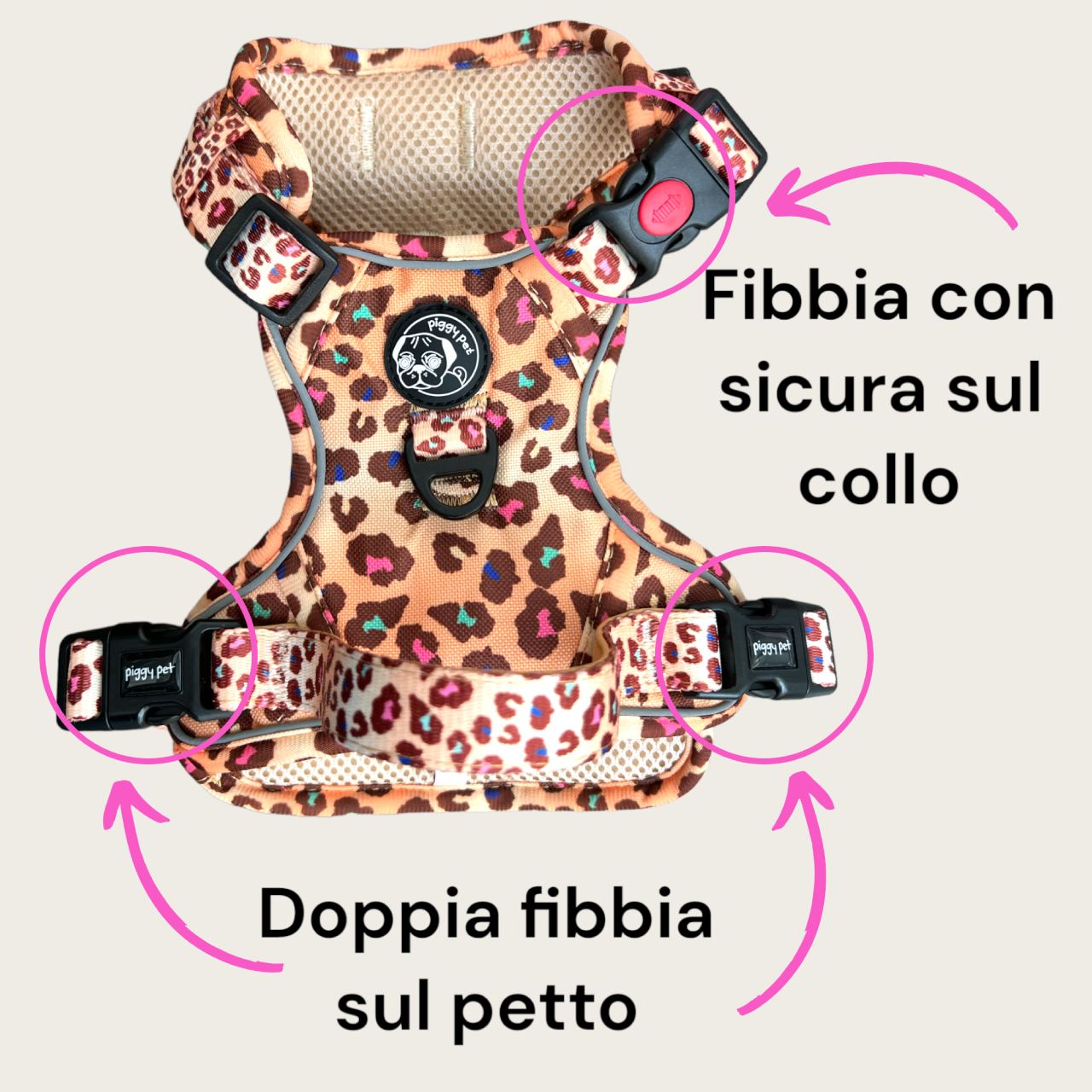 Set Pettorina 3 clip Wild Safari