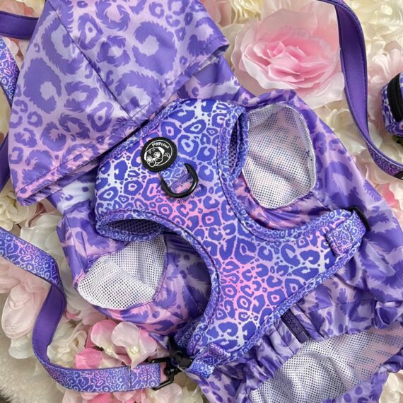 Impermeabile Leggero Violet Cheetah