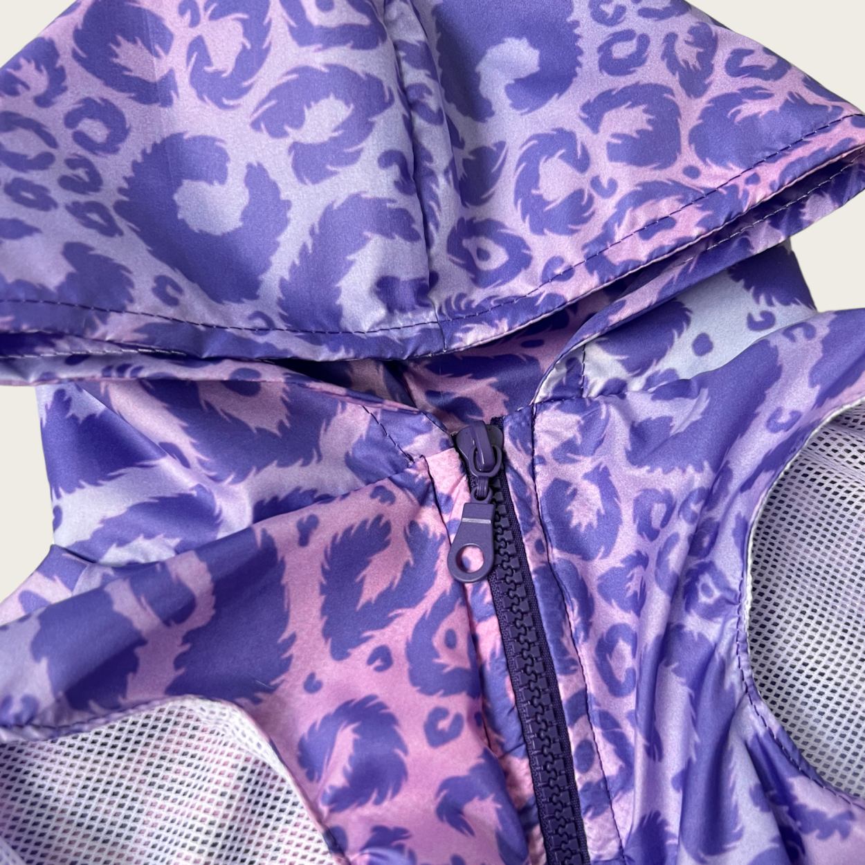 Impermeabile Leggero Violet Cheetah