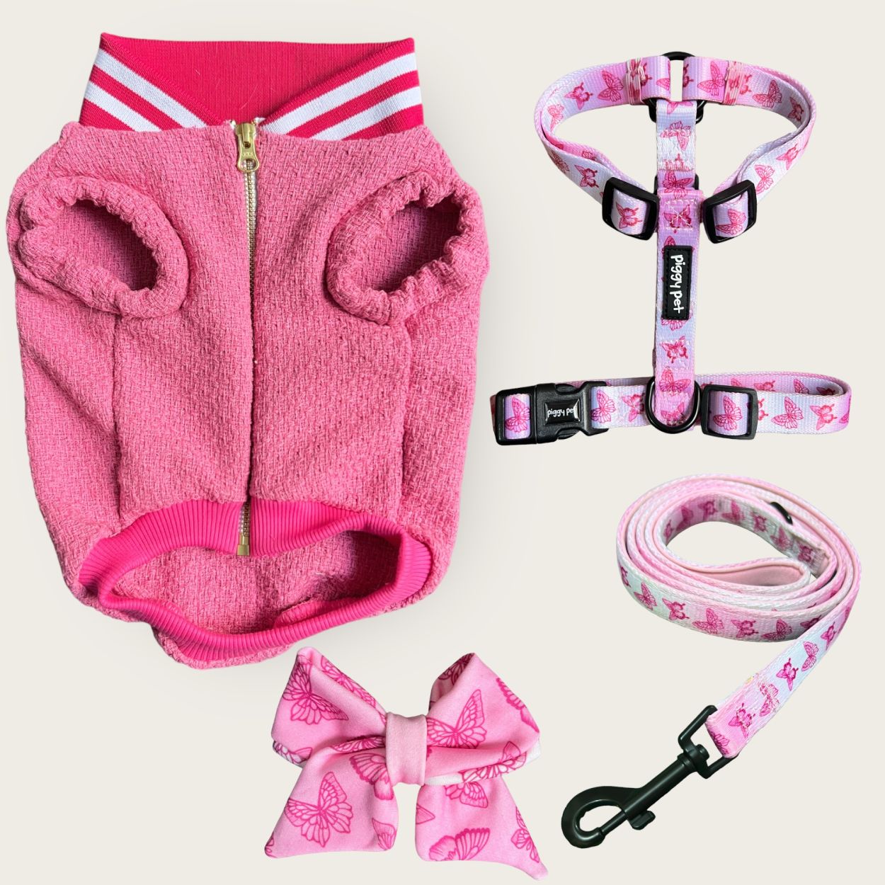 Piggy Pet Outfit - Varsity Pink