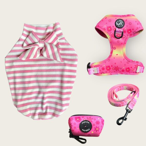 Piggy Pet Outfit - Pink Flower