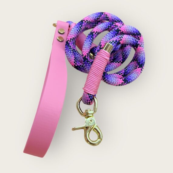 Guinzaglio in corda Tartan Pink