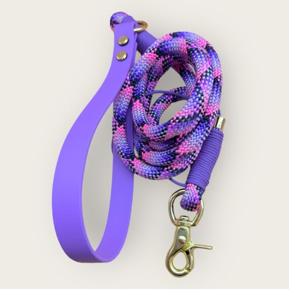 Guinzaglio in corda Tartan Violet
