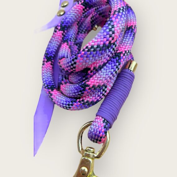Guinzaglio in corda Tartan Violet
