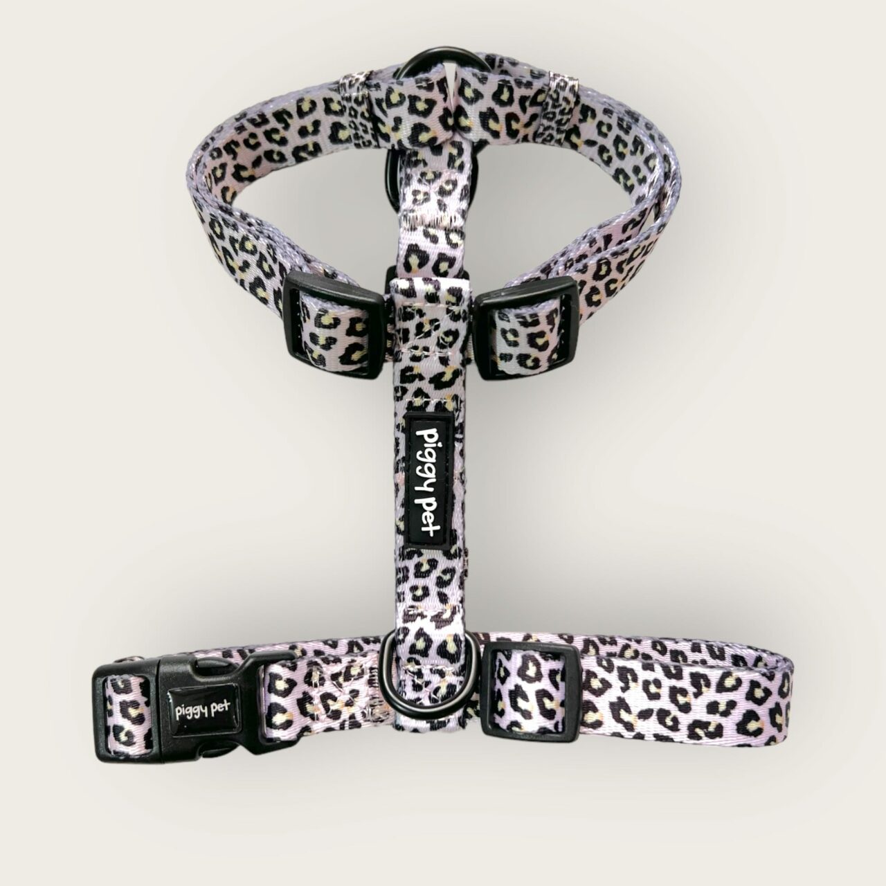 Lux Leopard H-Harness and Leash Set