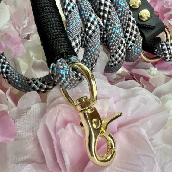 Guinzaglio in corda Tartan Blue