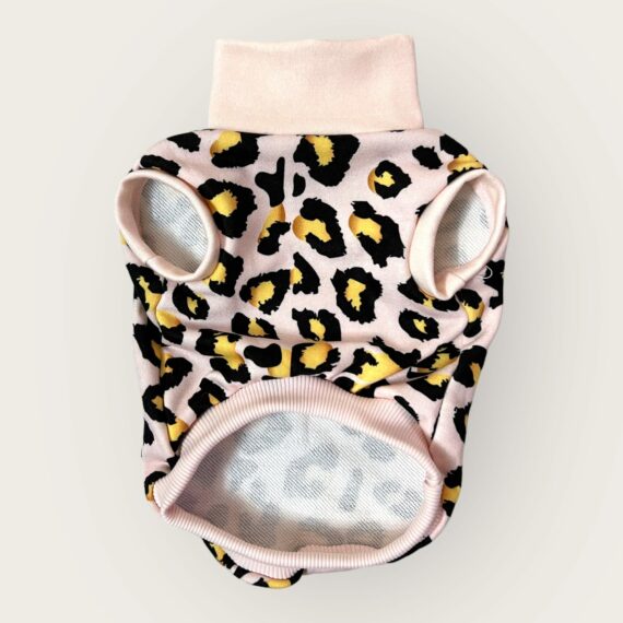 Felpa Dolcevita Lux Leopard