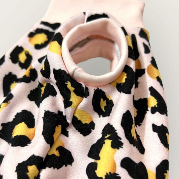 Felpa Dolcevita Lux Leopard