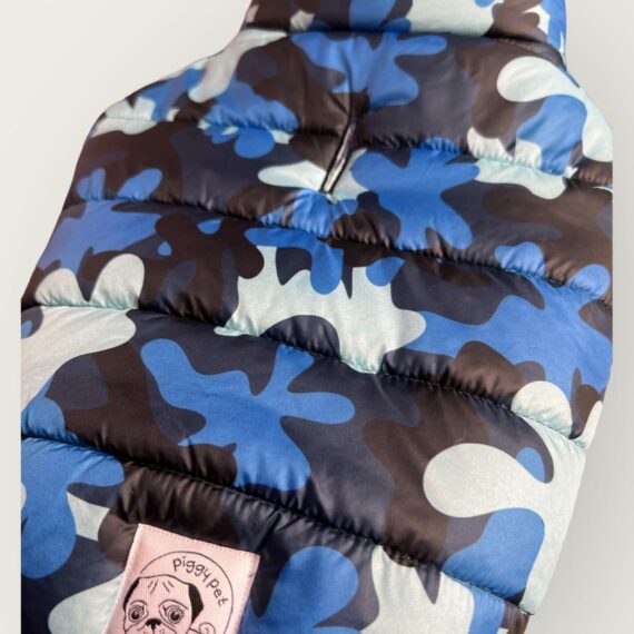 Piumino Blue Camo