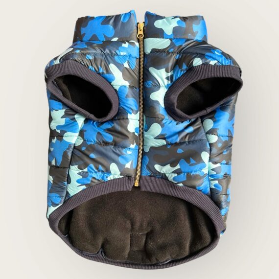 Piumino Blue Camo