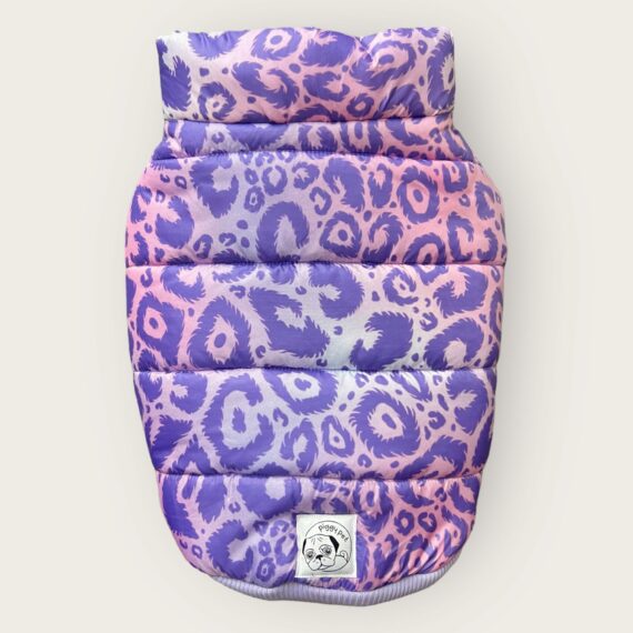 Piumino Violet Cheetah