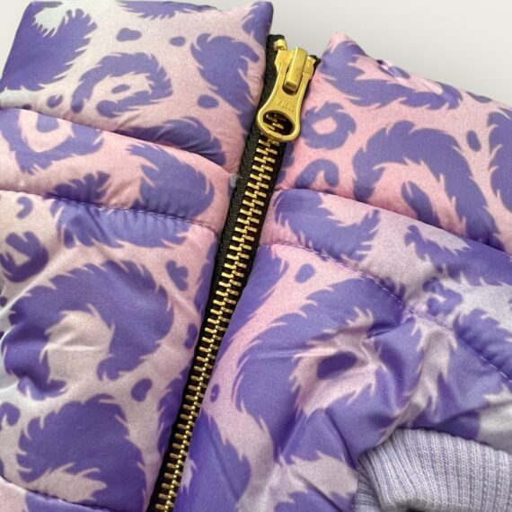 Piumino Violet Cheetah