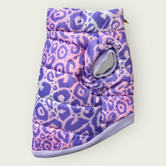Piumino Violet Cheetah