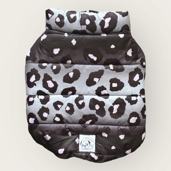 Piumino Black Leopard