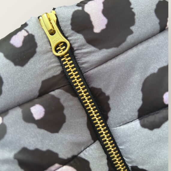 Piumino Black Leopard