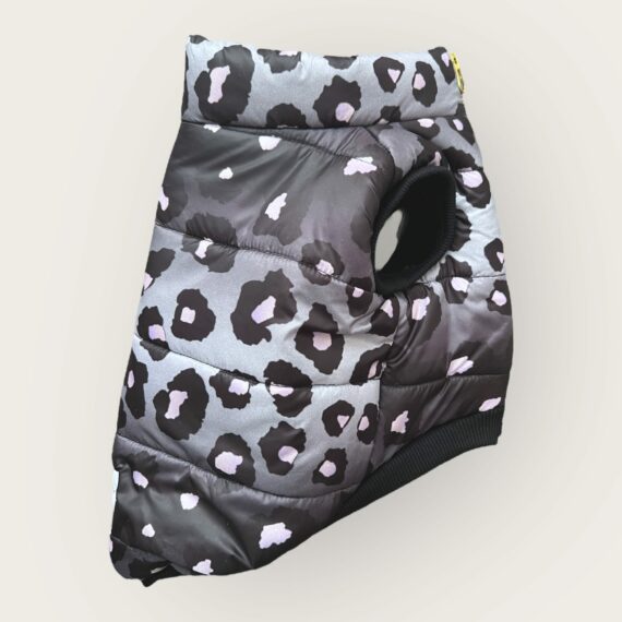 Piumino Black Leopard