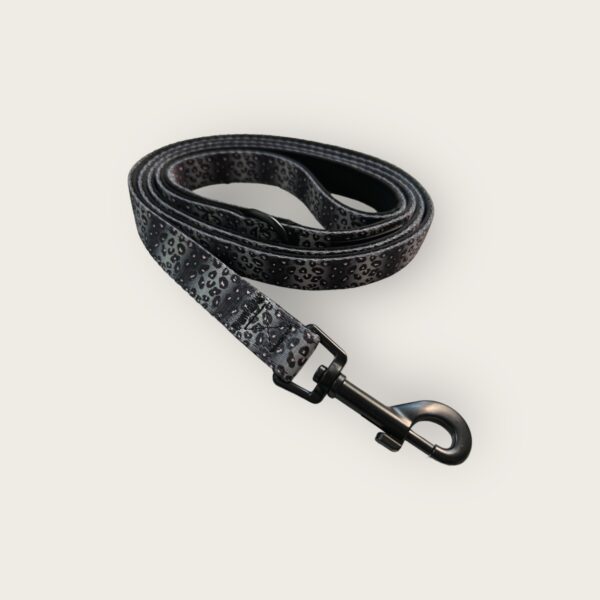 Black Leopard Leash