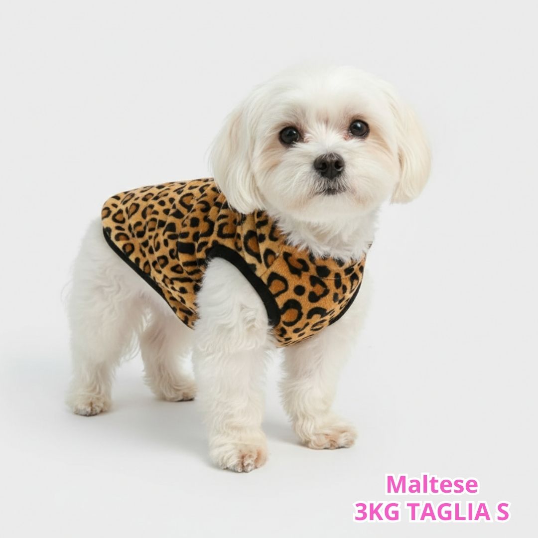 Pile Pelliccia Dolcevita Leopard
