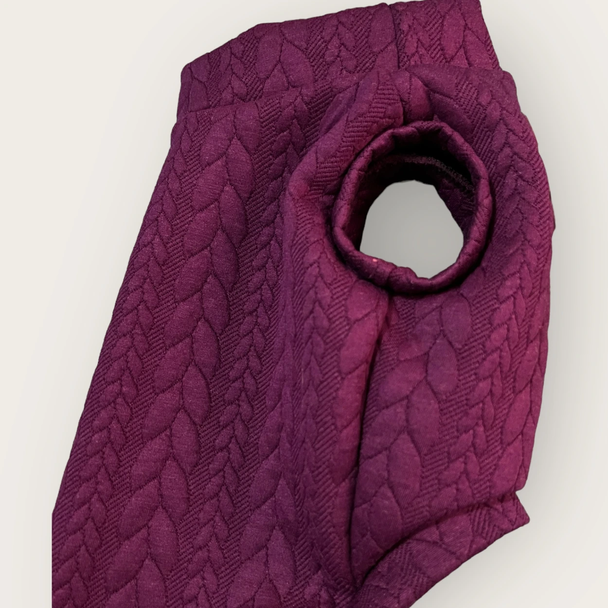 Maglione a Coste Violet