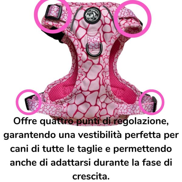 Pettorina 3 clip Rosy Marble Pettorina 3 clip Rosy Marble