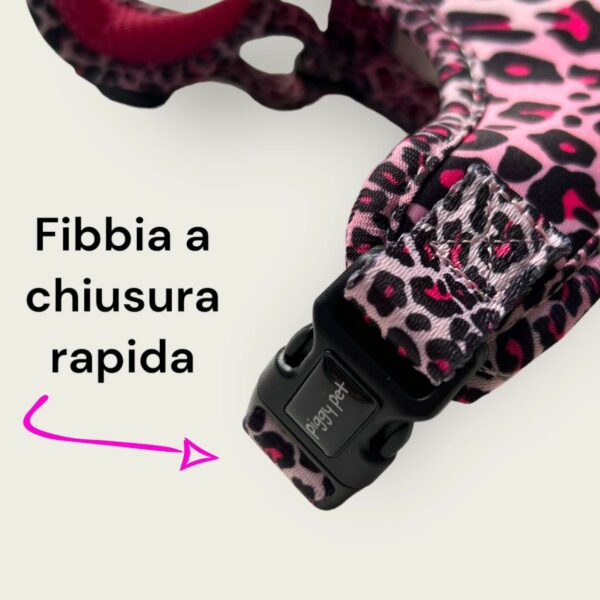 Pettorina ad H Morbida Pink Leopard Pettorina ad H Morbida Pink Leopard