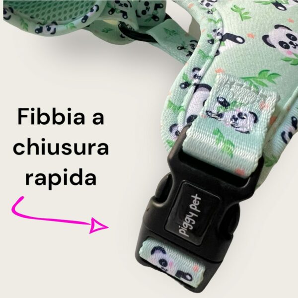 Pettorina ad H Regolabile Panda Zen