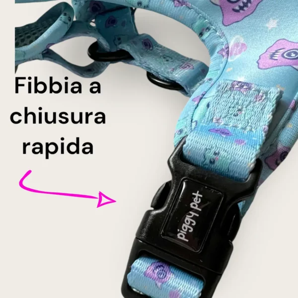 Pettorina ad H Morbida Galactic Monster L Pettorina ad H Morbida Galactic Monster L